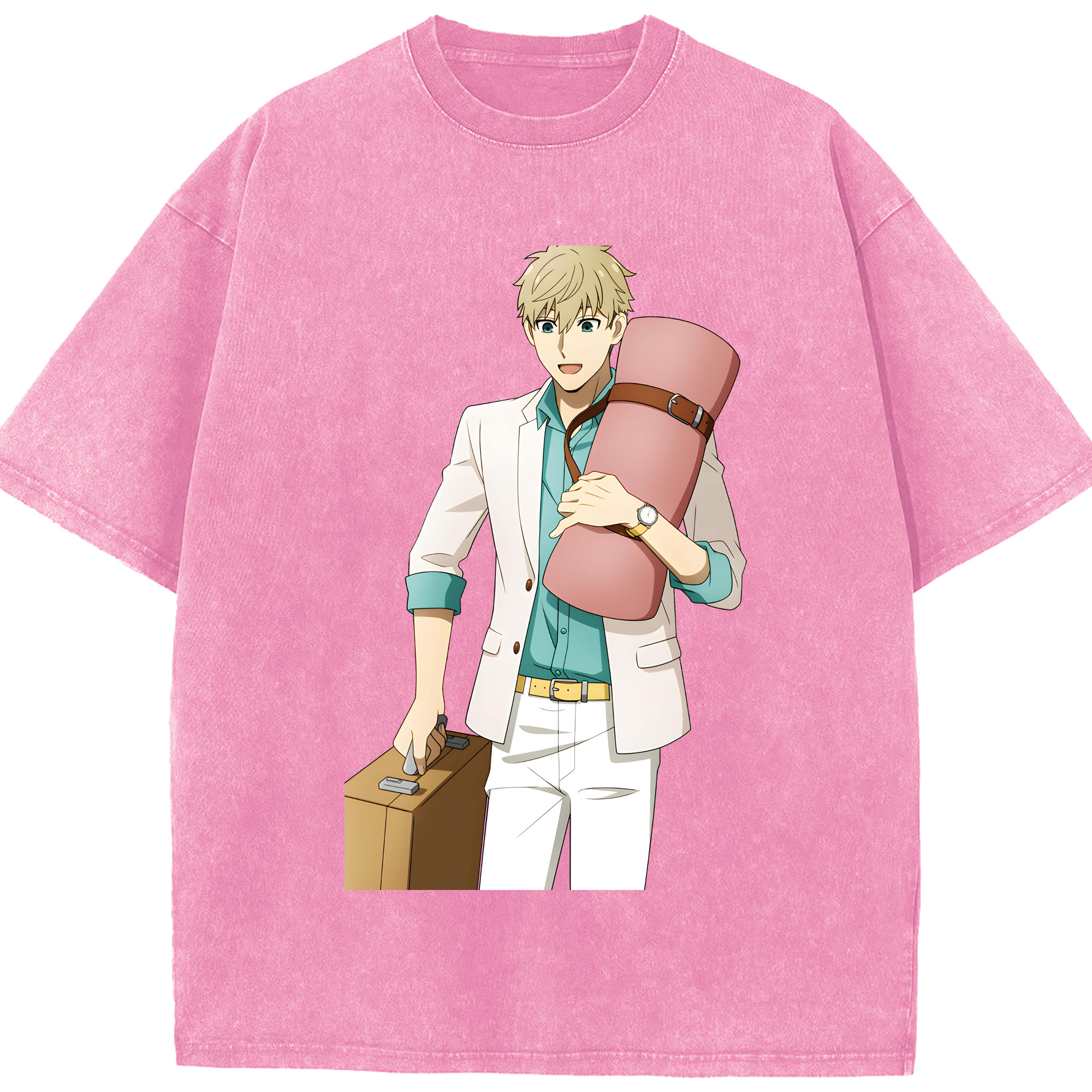 （画像用） SPY×FAMILY间谍家家酒 綿100% ヴィンテージ風 半袖Tシャツ（フロントプリント）
